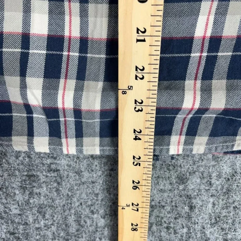 Ralph Lauren Shirt Womens S Plaid Ruffle Neck Western Rodeo Business Casual - Picture 5 of 5